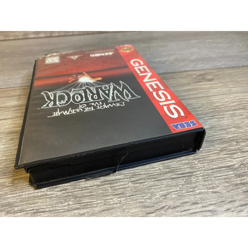 Warlock‎ Sega Genesis Game with Case Acclaim 1994 16-Bit Action Dark Fantasy